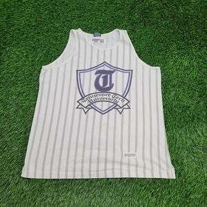 Vintage Tennessee Tech University Tank-Top M/L 21x24 White Stripes 90s